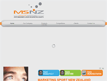 Tablet Screenshot of marketingsportnz.com